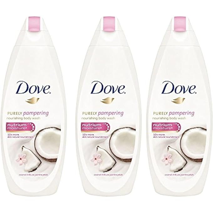 Dove Purely Pampering Coconut Milk with Jasmine Petals Body Wash 500ML (3 pack) Design may vary - Image 1